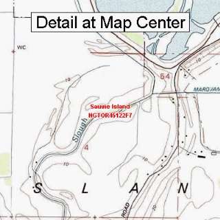   Topographic Quadrangle Map   Sauvie Island, Oregon (Folded/Waterproof