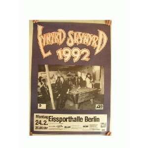    Lynyrd Skynyrd German Concert Tour Poster 1992 