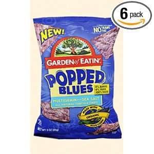 Garden of Eatin Popped Blue Tortilla Chips, 3 Ounce (Pack of 6)