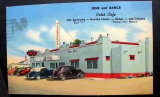 GALLUP NM NEW MEXICO*1953 PC*PETES CAFE DINE AND DANCE  