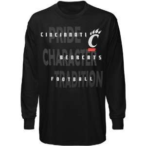 Cincinnati Bearcats Black Football Pride Long Sleeve T shirt  