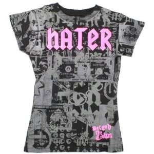 Hater Noise   Womens T Shirt   Black / Pink  Sports 