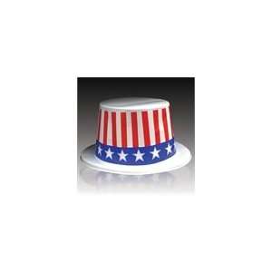  Plastic Patriotic Top Hats