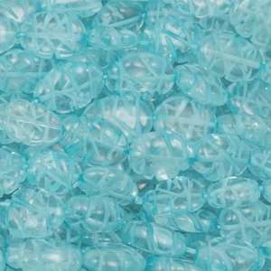    Dyed Crystal Blue Topaz Carved Oval Gemstone Beads