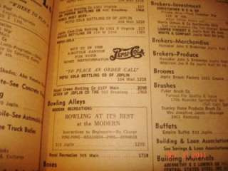 1946 JOPLIN MO MISSOURI PHONE BOOK TELEPHONE DIRECTORY GREAT ADS 