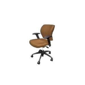  National Fuel Fabric Mid Back Office Chair, Coin (Gold 