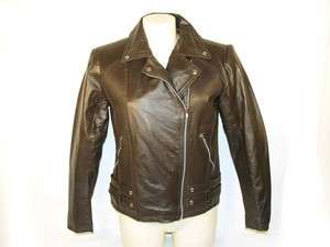 FG3001 women goat leather jacket,dark brown  