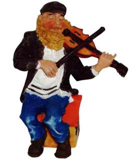 Fiddler on the Roof Figurine Judaica 4.3 Colorful Gift  