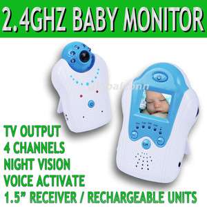 Color LCD Baby Monitor Night Video Camera 2.4GHz TV  