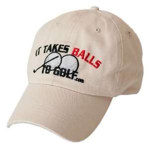 MySack® The Clasice Baseball Hat It takes Balls to Golf 