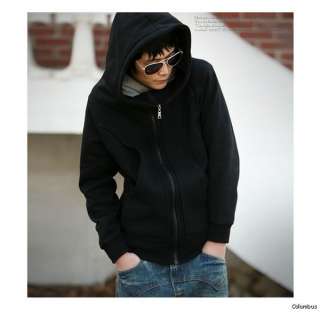 NWT Mens Korean Style Slim fleece Hoodies Jackets Top Designed winter 