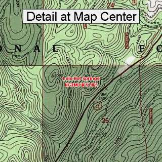USGS Topographic Quadrangle Map   Lolo Hot Springs, Montana (Folded 