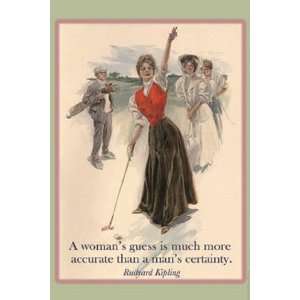  A Womans Guess   Poster by Wilbur Pierce (12x18)