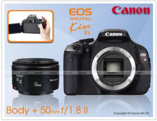 Canon EOS 600D Kiss X5 +EF 50mm f/1.8 II Lens Kit #D411 751343579769 