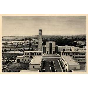  1943 Sabaudia Latina Italy Church Bell Tower City 