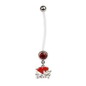  I Love My Baby Pregnancy Belly Button Ring  Dangle Navel 