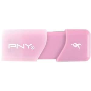  PNY 8GB Pink Ribbon Attache USB 2.0 Flash Drive 
