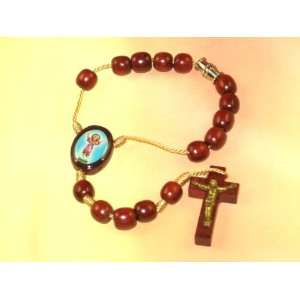  Blessed by Pope Benedict XVI Divino Nino Car Rosary Wood 
