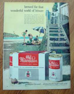 1963 Old Milwaukee Beer Ad 1963 Sunray DX Cadillac Ad  