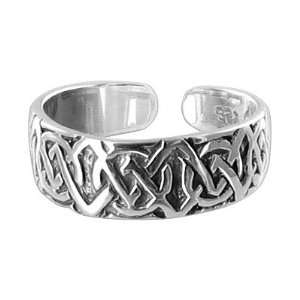    Sterling Silver Polish Finish 5mm Wide Celtic knot Toering Jewelry