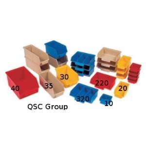  Storage Bins, Stack and Lock 14 x 8 x 6 BLUE, 8 Pack