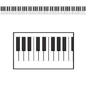  Piano Keyboard Poly Decorating Material Case Pack 48