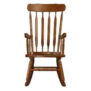  Bergamo Wood Rocking Chair   Dark Walnut