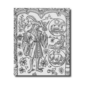   From The almanach Des Bergers 1491 Giclee Print