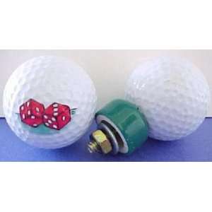 Rolling Dice Golf Ball License Plate Bolt Set