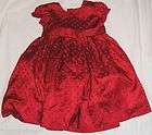 New Wonders Kids Holiday Party Red Polka Dot Lined Dress, Size Girls 