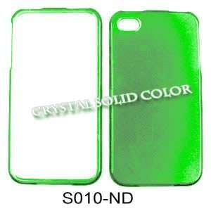  PHONE COVER FOR APPLE IPHONE 4 CRYSTAL SOLID GREEN Cell 