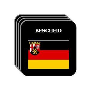    Pfalz)   BESCHEID Set of 4 Mini Mousepad Coasters 