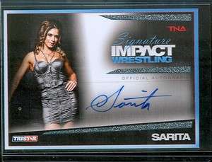 TNA SARITA NEW 99 MADE AUTOGRAPH WRESTLING TRADING CARD  