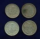 CHILE 10 CENTAVOS COINS 1906,1917,1921​,1933, 20 CENTAV