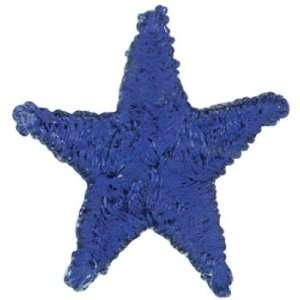  Boutique Iron On Appliques   Blue Stars 2/Pkg