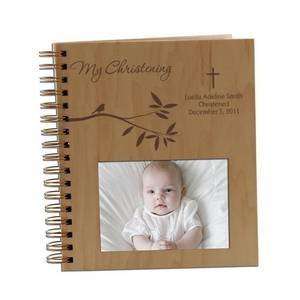  Blessed Little Wings Christening 4x6 Personalized Wooden 