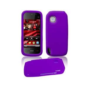  Nokia 5230 Nuron Skin Case Dark Purple Cell Phones 