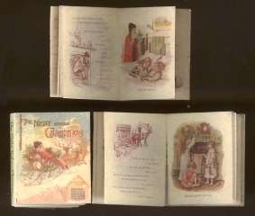Mini Victorian Book, The Night Before Christmas, Tuck  