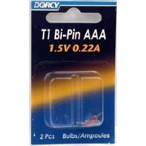  Dorcy T 1 Bi Pin AAA Bulb   2 Per Card 41 1673 