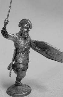 Tin #239 Barbarians. Gali warrior. 4 c. AD 54mm  