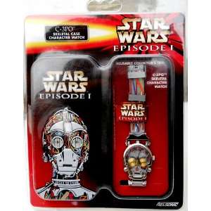  Star Wars EpisodeI C 3PO Skeletal Case Watch with Tin Case 