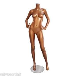   Headless Bronze Mannequin Clothes Retail Store Fashion Display New