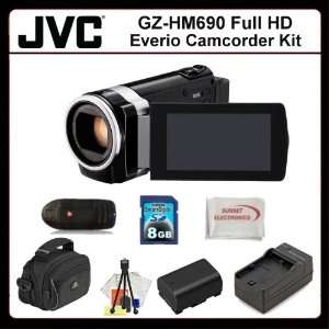 GZHM690 HD Camcorder, Extended Life Replacement Battery, Rapid Travel 