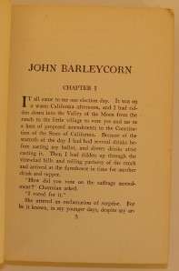 John Barleycorn/Jack London/August 1913/1st ED/Tan Bind  