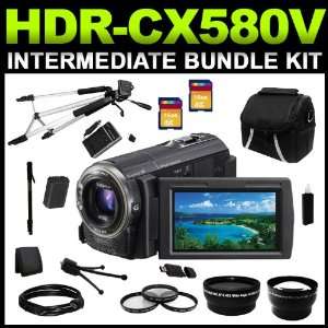  Sony HDRCX580V High Definition Handycam 20.4 MP Camcorder 