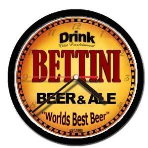  BETTINI beer and ale cerveza wall clock 