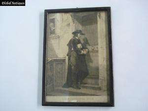 ANTIQUE 19C. ORIGINAL FRANCESCO DI BARTOLO LITHOGRAPHY  