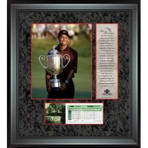 Tiger Woods Major Moments Collection   2000 PGA Championship   17x19 