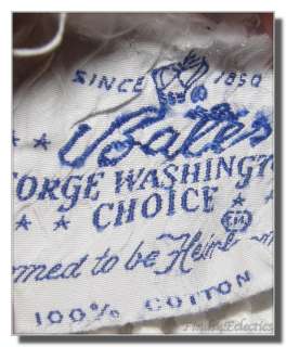 Vintage Heavy Chenille Bastes George Washington Blanket  