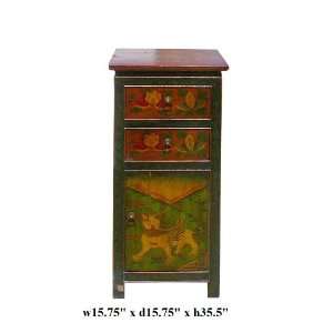  Tibetan Animal Graphic 3 Sides Chest Table As1121